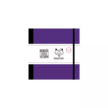 Скетчбук для маркеров в твёрдом переплёте Maxgoodz "Marker Pro Mini" 15х15 см, 48 л, 220 г Фиолетовый