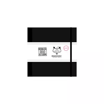 Скетчбук для маркеров в твёрдом переплёте Maxgoodz "Marker Pro Mini" 15х15 см, 48 л, 220 г Смола