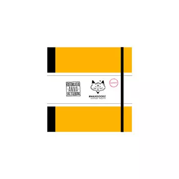 Скетчбук для маркеров в твёрдом переплёте Maxgoodz "Marker Pro Mini" 15х15 см, 48 л, 220 г Желтый