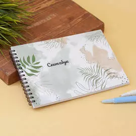 Скетчбук "Leaves in paints" 14х20 см