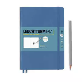 Скетчбук Leuchtturm А5 112 стр., 150 г, твердая обложка деним