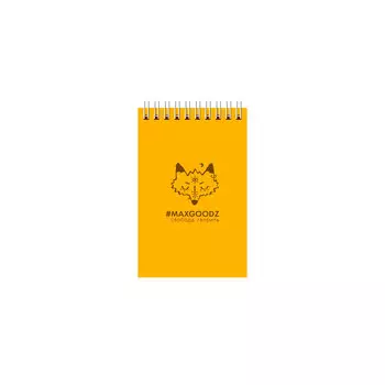 Скетчбук на пружине Maxgoodz "Aqua Mini" 9х14 см 20 л 230 г Желтый