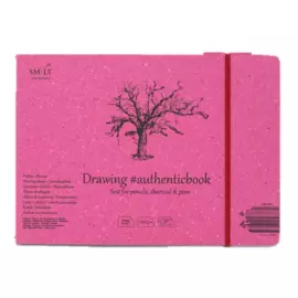Скетчбук SMLT Drawing #authenticbook (белый) с резинкой 24,5x18,2 см 32 л 120 г