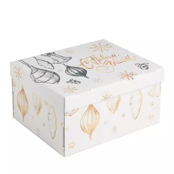 Складная коробка "Новый год", 31,2 х 25,6 х 16,1 см