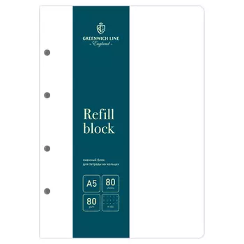 Сменный блок в точку Greenwich Line А5 80 л 80 г, инд. упак.