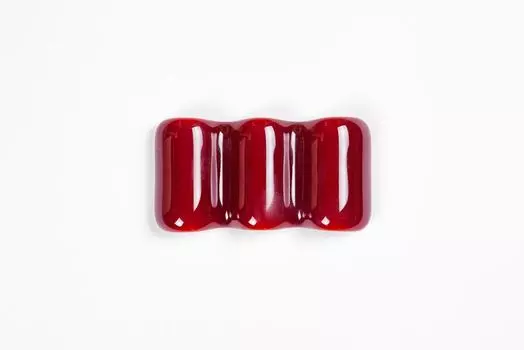 Стеклянная подставка под инструменты, цвет Гранат