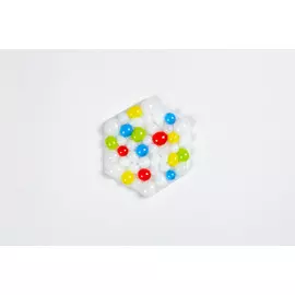 Стеклянная подставка под инструменты, цвет Конфетти