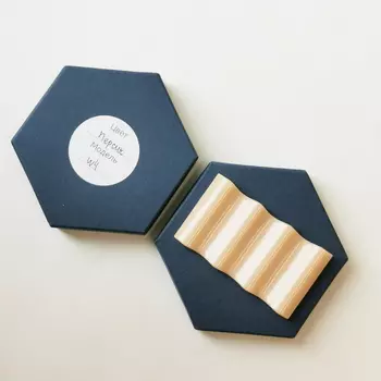 Стеклянная подставка под инструменты, цвет Персик