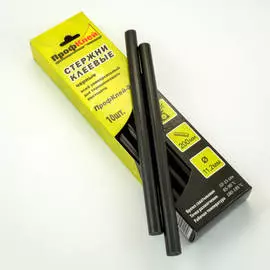 Стержни для клеевого пистолета ПрофКлей - 8190 черный, 10 шт, диаметр 11,2 мм, длина 200 мм