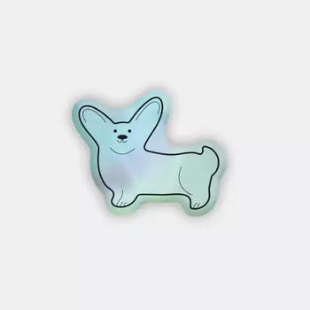 Стикер объемный "Корги"