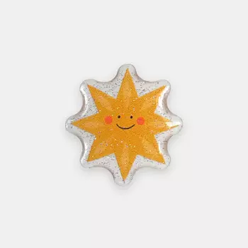 Стикер объемный с глиттером "Звёздочка"