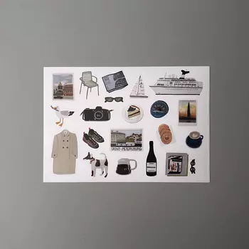 Стикеры "Стиль Петербурга, пальтишко"