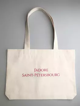 Сумка "J'adore Saint-Petersbourg" красная