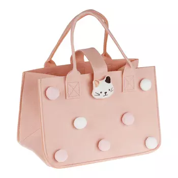 Сумка подарочная фетровая MESHU "Kitty" 30*20*18 см