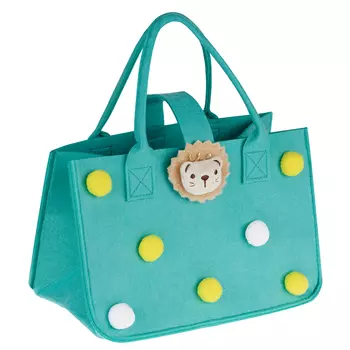 Сумка подарочная фетровая MESHU "Lion" 30*20*18 см