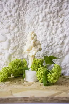 Свеча "Цветок маленький, цвет белый"