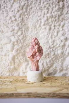 Свеча "Цветок маленький" цвет розовый