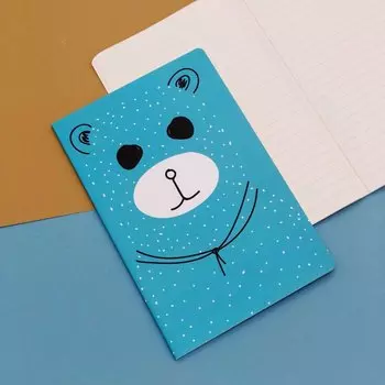 Тетрадь "Bear", blue