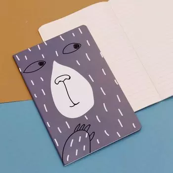 Тетрадь "Bear", gray