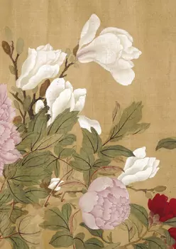 Тетрадь Сто цветов фрагмент "Белая камелия"