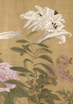 Тетрадь Сто цветов фрагмент "Три лилии"