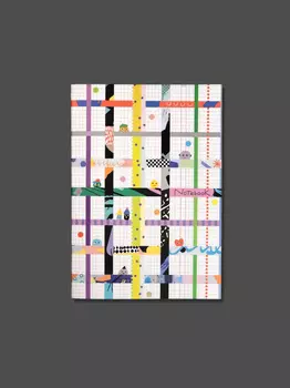 Тетрадь в клетку "Абстракция чудики" А5