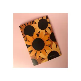 Тетрадь в точку Sunflower А5 24 л 90 г, скругленные края, бумага слоновая кость, сшивка