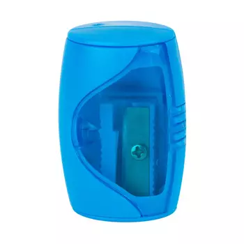 Точилка - бочонок "Цветик" с контейнером, голубая