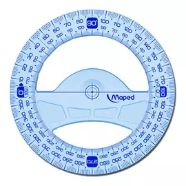Транспортир Maped "Геометрик" 360 градусов, пластик