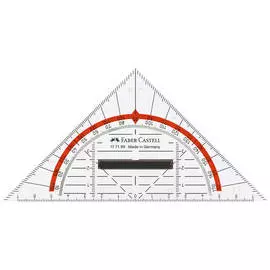 Треугольник Faber-castell Комби 160х80х2,2 мм