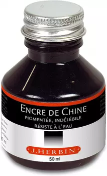 Тушь Herbin Indian Ink, 50 мл, Черные