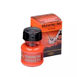 Тушь Koh-i-Noor 20 г на шелачной основе Оранжевый темный