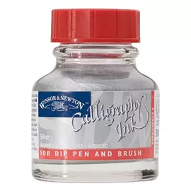 Тушь Winsor&Newton 30 мл для каллиграфии Серебро