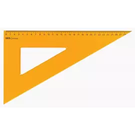 Угольник Aristo 24 см 30 гр/60 гр с канавкой, пластик