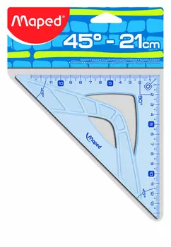 Угольник Maped, длина 21 см 45 гр