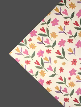 Упаковочная бумага "Цветочки"