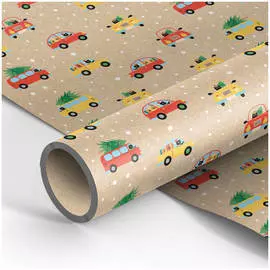 Упаковочная бумага крафт MESHU "Celebration time" 70*100 см, 70 г