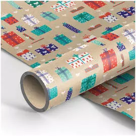 Упаковочная бумага MESHU "Favorite gifts" 70х100 см, 70 г, крафт