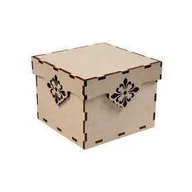Заготовка для декорирования Коробочка с крышкой "Романтика" 16х16х12,5 см