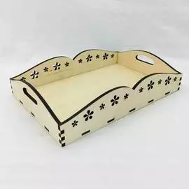 Заготовка для декорирования "Поднос деревянный" 20х30х6,3 см