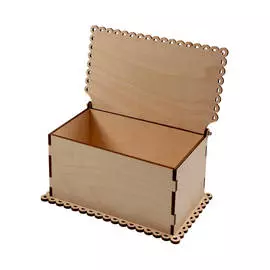 Заготовка для декорирования "Шкатулка кружевная Вид 1" 20х12х10 см