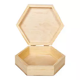 Заготовка для декорирования "Шкатулка шестиугольная" 22х19х7 см