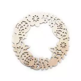 Заготовка для декорирования "Венок пасхальный" мини, 9х9 см