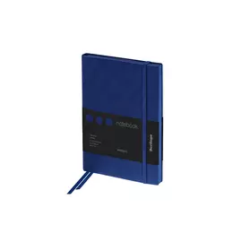 Записная книжка Berlingo "Western" А6 80 л., кожзам, с резинкой, синий