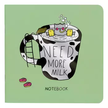 Записная книжка MESHU "Milk pool" 170*170 мм 40 л, soft-touch ламинация, без линовки