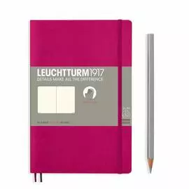 Записная книжка нелинованная Leuchtturm Paperback В6+ 123 стр., мягкая обложка фуксия