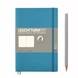 Записная книжка нелинованная Leuchtturm Paperback В6+ 123 стр., мягкая обложка нордический синий