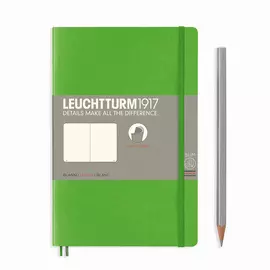Записная книжка нелинованная Leuchtturm Paperback В6+ 123 стр., мягкая обложка пастельный зеленый