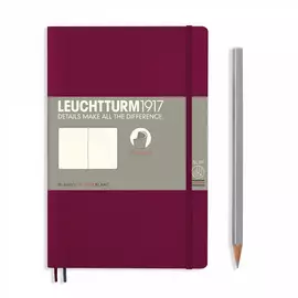 Записная книжка нелинованная Leuchtturm Paperback В6+ 123 стр., мягкая обложка винная