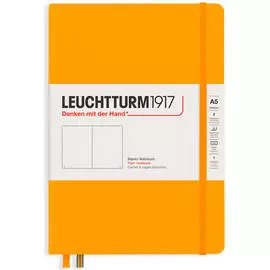 Записная книжка нелинованная Leuchtturm Rising Colours А5 251 стр., твердая обложка теплый желтый